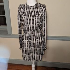 Black and white plaid dress